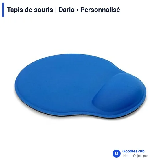 Tapis de souris personnalisable Dario avec logo et repose-poignet - Image 10
