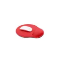 Variante rouge - Tapis de souris personnalisable Dario avec logo et repose-poignet