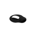 Variante noir - Tapis de souris personnalisable Dario avec logo et repose-poignet