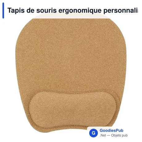 Tapis de souris ergonomique personnalisable avec logo - Edwin