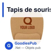 Tapis de souris ergonomique personnalisable avec logo - Edwin - Miniature 5