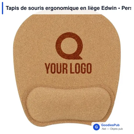 Tapis de souris ergonomique personnalisable avec logo - Edwin - Image 5