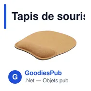 Tapis de souris ergonomique personnalisable avec logo - Edwin - Miniature 6