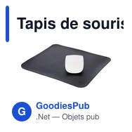 Tapis de souris recyclé Alexis - Miniature 3