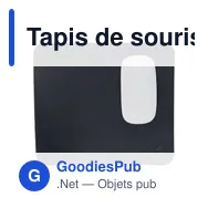 Tapis de souris recyclé Alexis - Miniature 5