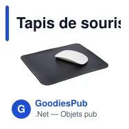 Tapis de souris recyclé Alexis - Miniature 6