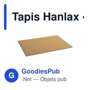 Tapis de table personnalisable en liège naturel avec logo - Hanlax - Miniature 1