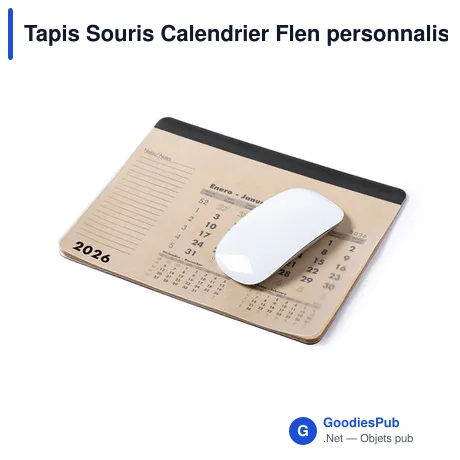 Tapis Souris Calendrier Flen personnalisable avec logo