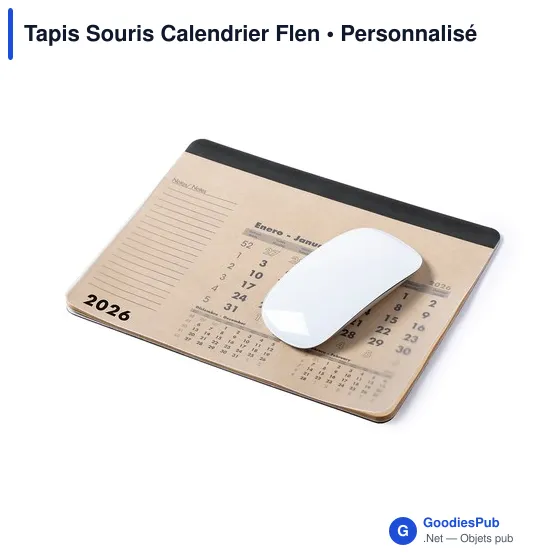 Tapis Souris Calendrier Flen personnalisable avec logo - Image 3