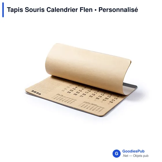 Tapis Souris Calendrier Flen personnalisable avec logo - Image 4