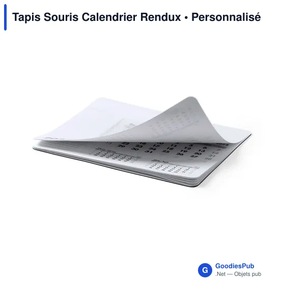 Tapis souris calendrier personnalisable avec logo entreprise - Rendux - Image 7