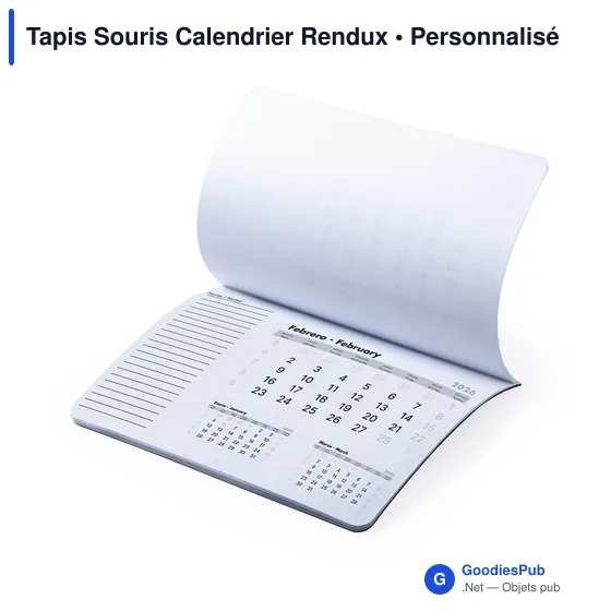 Tapis souris calendrier personnalisable avec logo entreprise - Rendux - Image 8