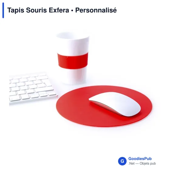 Tapis de souris personnalisable Exfera avec logo pour entreprise - Image 11