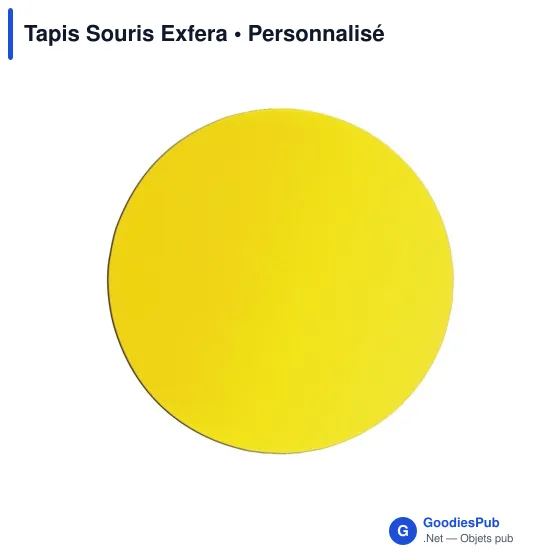 Tapis de souris personnalisable Exfera avec logo pour entreprise - Image 9
