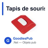 Tapis de souris personnalisable avec logo - Tapis Souris Gong - Miniature 2