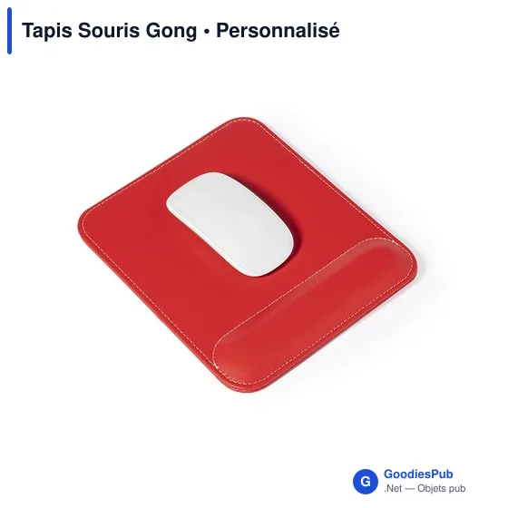Tapis de souris personnalisable avec logo - Tapis Souris Gong - Image 2