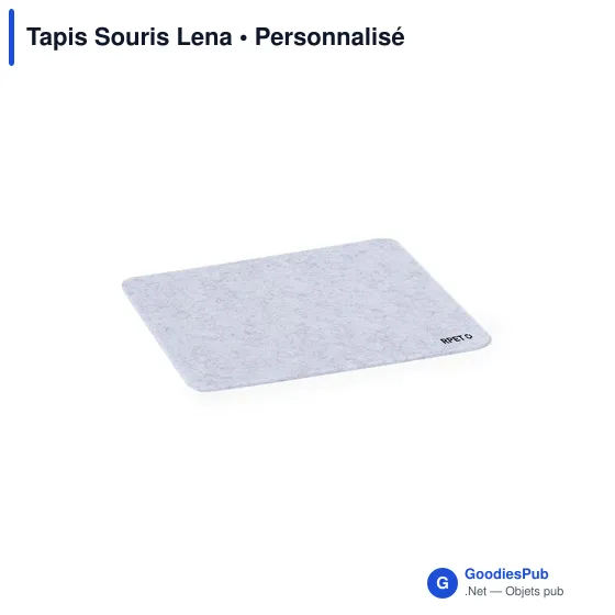 Tapis de souris personnalisable en RPET avec logo - Tapis Souris Lena - Image 3