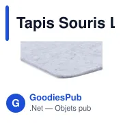 Tapis de souris personnalisable en RPET avec logo - Tapis Souris Lena - Miniature 5