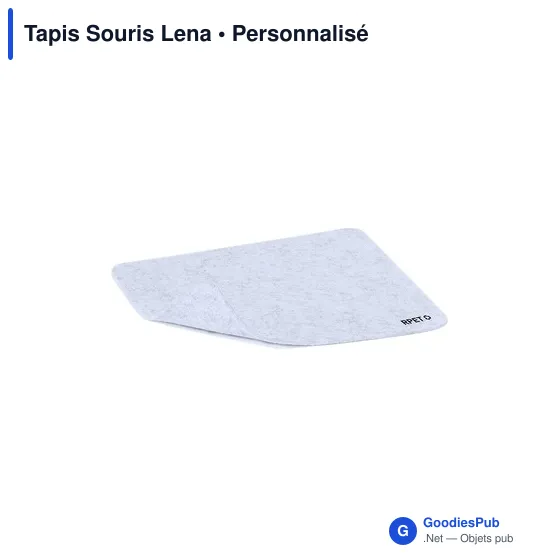 Tapis de souris personnalisable en RPET avec logo - Tapis Souris Lena - Image 6