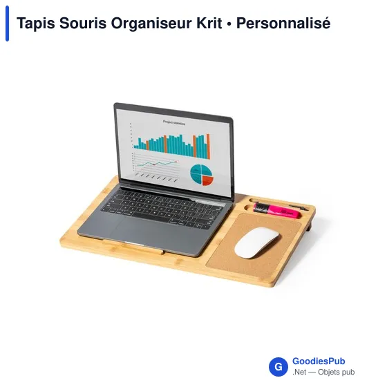 Tapis Souris Organiseur Krit personnalisable avec logo entreprise - Image 3
