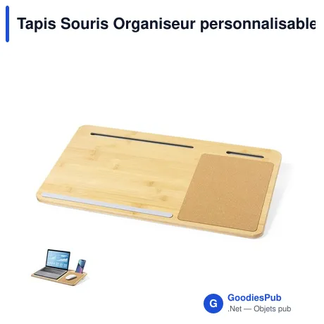 Tapis Souris Organiseur personnalisable Luan avec logo entreprise