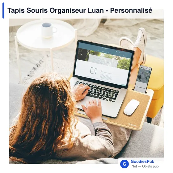 Tapis Souris Organiseur personnalisable Luan avec logo entreprise - Image 2