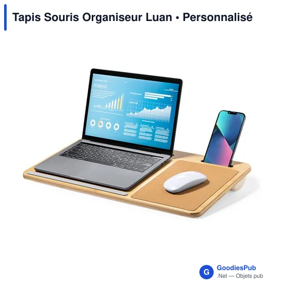 Tapis Souris Organiseur personnalisable Luan avec logo entreprise - Image 6