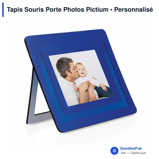 Tapis de souris personnalisable avec porte-photos pour logo entreprise - Image 11