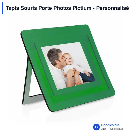 Tapis de souris personnalisable avec porte-photos pour logo entreprise - Image 5
