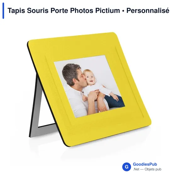 Tapis de souris personnalisable avec porte-photos pour logo entreprise - Image 7