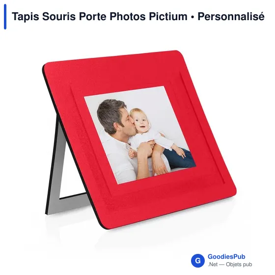Tapis de souris personnalisable avec porte-photos pour logo entreprise - Image 10
