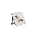 Variante blanc - Tapis de souris personnalisable avec porte-photos pour logo entreprise
