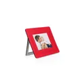 Variante rouge - Tapis de souris personnalisable avec porte-photos pour logo entreprise