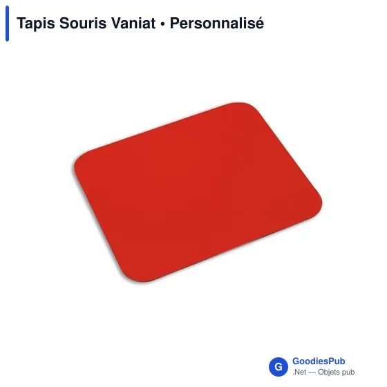 Tapis de souris personnalisable Vaniat avec logo - Accessoire bureau - Image 1