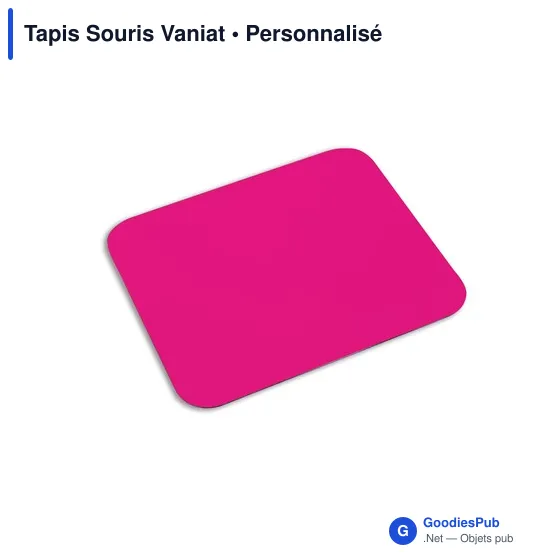 Tapis de souris personnalisable Vaniat avec logo - Accessoire bureau - Image 11