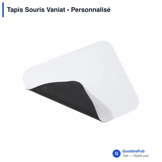 Tapis de souris personnalisable Vaniat avec logo - Accessoire bureau - Image 9