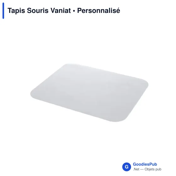 Tapis de souris personnalisable Vaniat avec logo - Accessoire bureau - Image 10