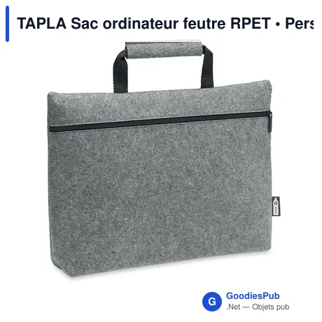 TAPLA Sac ordinateur feutre RPET
