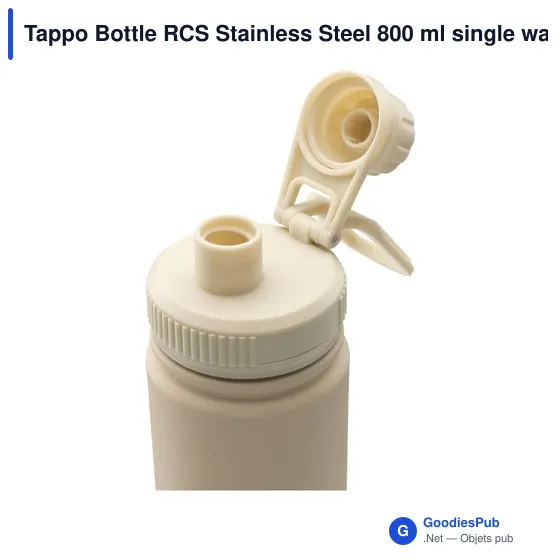 Gourde personnalisable en acier inoxydable recyclé avec logo - Tappo Bottle - Image 4