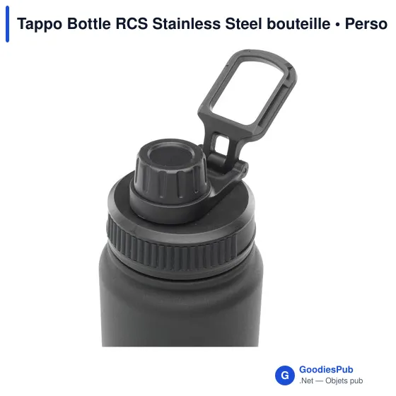 Bouteille isotherme personnalisable Tappo Bottle RCS Stainless Steel avec logo - Image 1