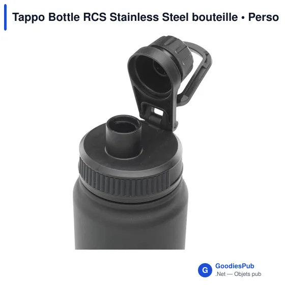 Bouteille isotherme personnalisable Tappo Bottle RCS Stainless Steel avec logo - Image 2