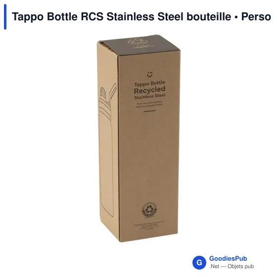 Bouteille isotherme personnalisable Tappo Bottle RCS Stainless Steel avec logo - Image 3