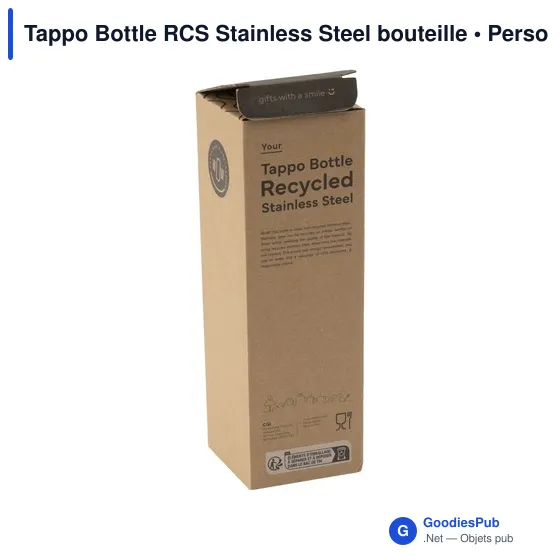 Bouteille isotherme personnalisable Tappo Bottle RCS Stainless Steel avec logo - Image 4