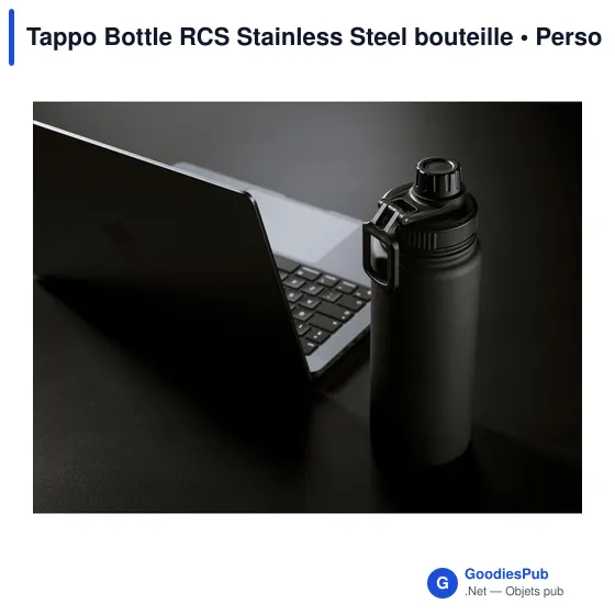 Bouteille isotherme personnalisable Tappo Bottle RCS Stainless Steel avec logo - Image 5