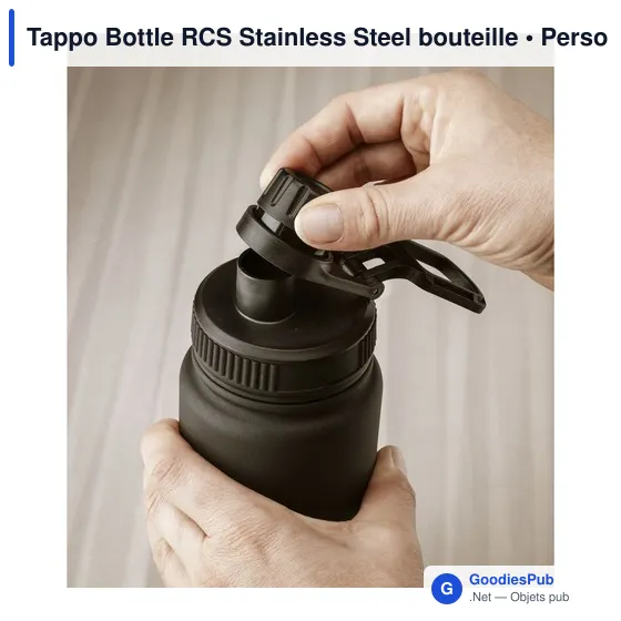 Bouteille isotherme personnalisable Tappo Bottle RCS Stainless Steel avec logo - Image 6