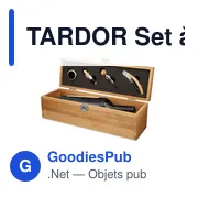 TARDOR Set à vin en bambou - Miniature 1