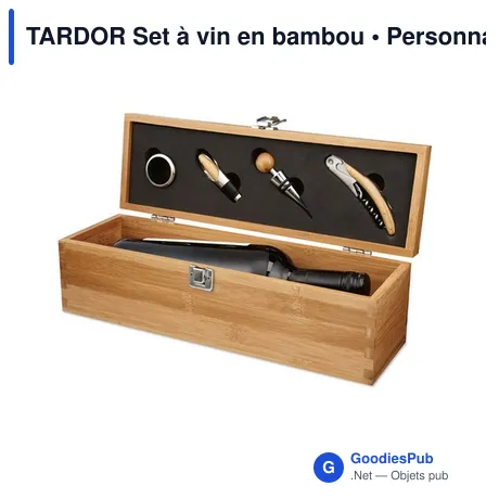 TARDOR Set à vin en bambou