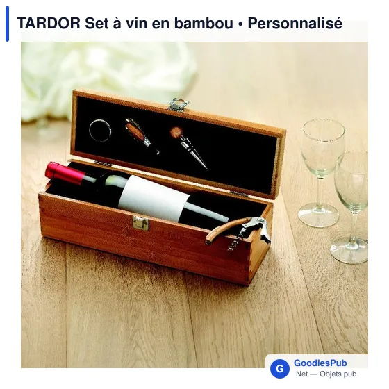 TARDOR Set à vin en bambou - Image 5
