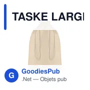 TASKE LARGE Grand sac en coton - Miniature 1