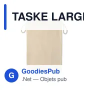 TASKE LARGE Grand sac en coton - Miniature 2